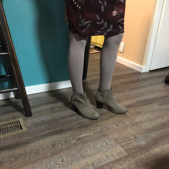 Grey Suede Booties - Picture 7 of 8